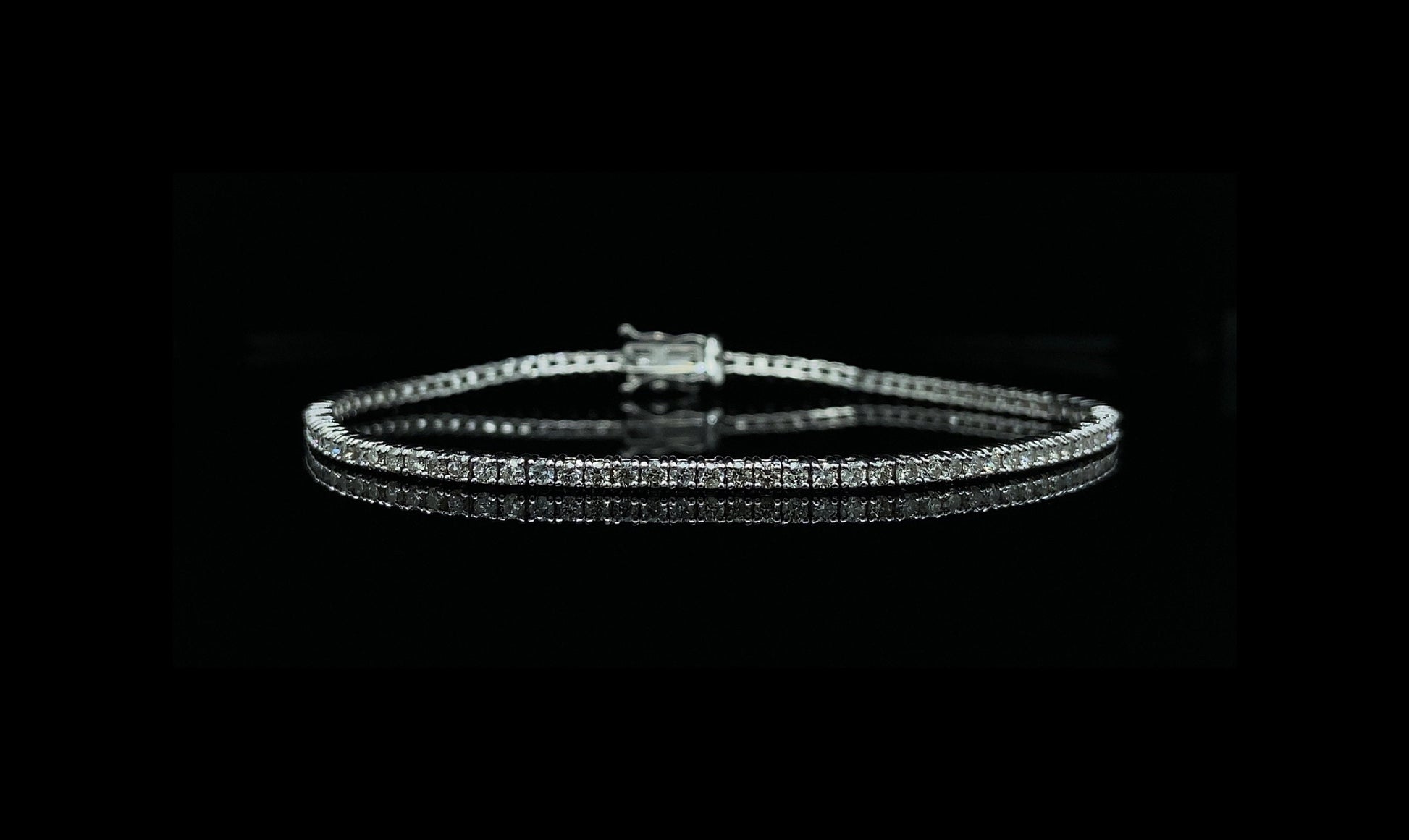 14K Gold Natural Diamond Tennis Bracelets
